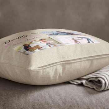 Luxury Personalised Photo Cushion - Inner Pad Included - Love you Daddys Girl
